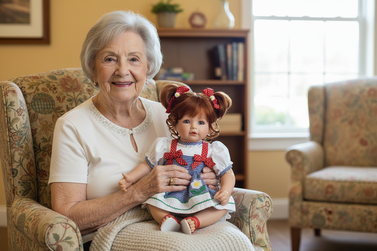 Senior comfort therapy doll for memory loss